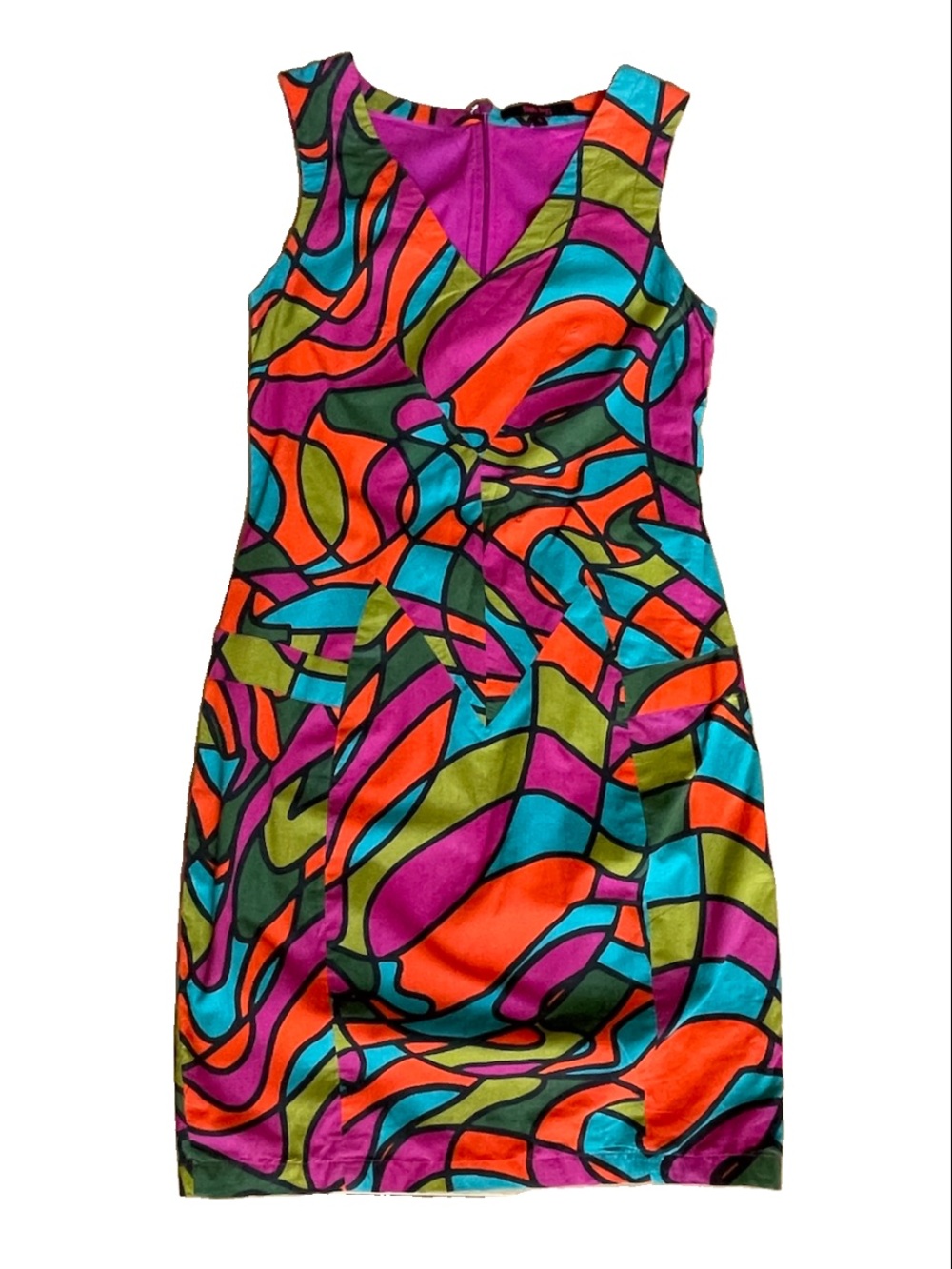 Anthropologie Fish Fry Glass Glow Shift Dress S Manish Arora Vintage Rare